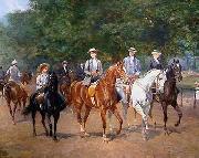 unknow artist Classical hunting fox, Equestrian and Beautiful Horses, 015. oil painting reproduction